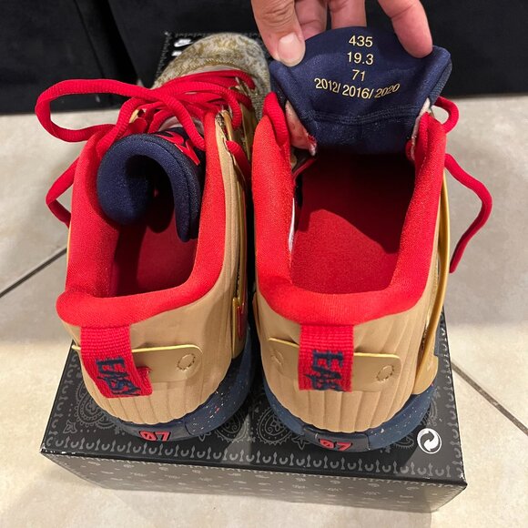 Nike Gold and Red Sneakers - Picture 3 of 5